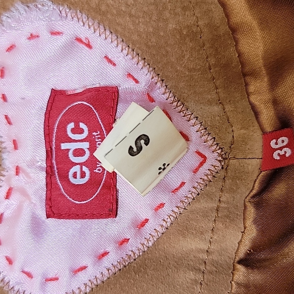 Vintage Esprit Leather Patchwork Bell Bottom Pant… - image 5